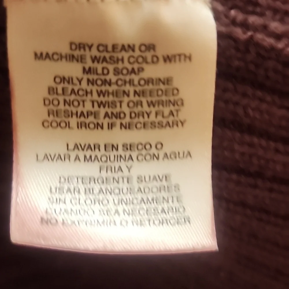 JONES NY SWEATER JACKET DEEP BROWN FULL ZIP - SUPER WARM 3X - Picture 8 of 12